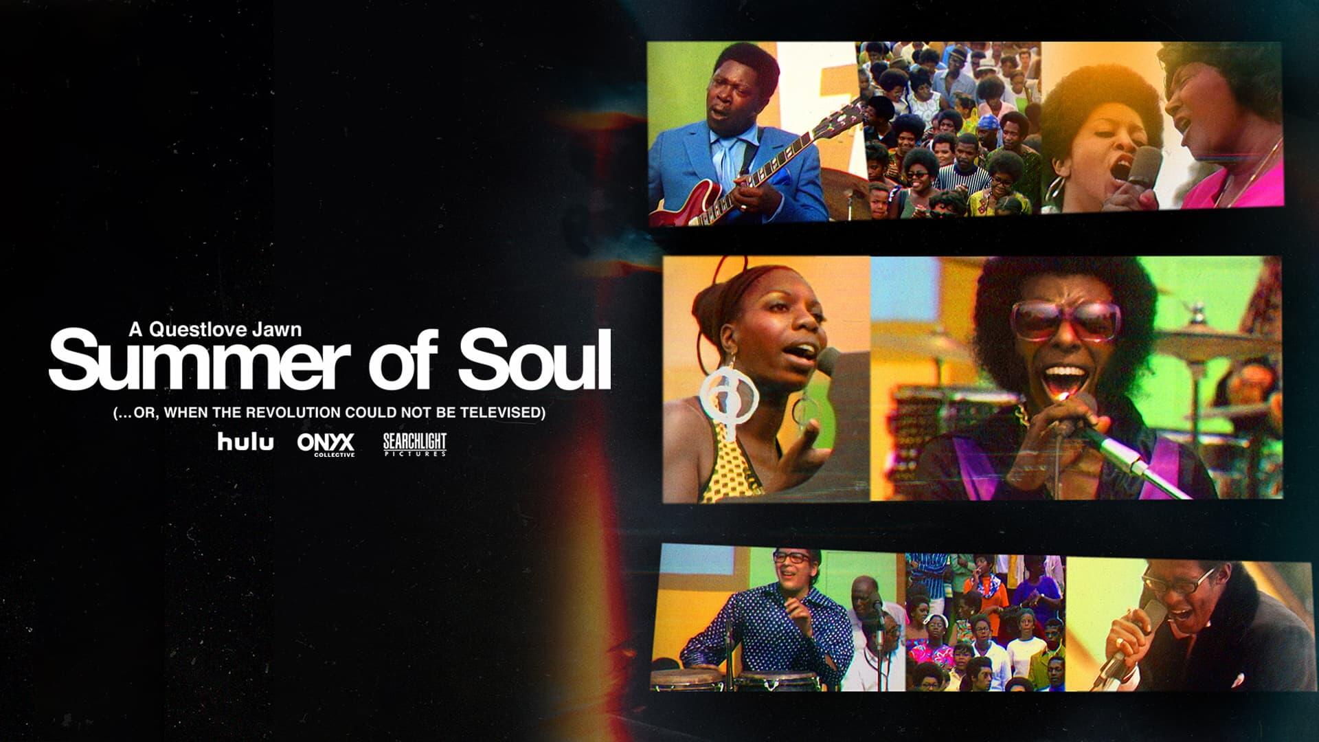 Summer of Soul -- In his acclaimed debut as a filmmaker, Ahmir “Questlove” Thompson presents a powerful and transporting documentary—part music film, part historical record created around an epic event that celebrated Black history, culture and fashion. Over the course of six weeks in the summer of 1969, just one hundred miles south of Woodstock, The Harlem Cultural Festival was filmed in Mount Morris Park (now Marcus Garvey Park). The footage was never seen and largely forgotten–until now. SUMMER OF SOUL shines a light on the importance of history to our spiritual well-being and stands as a testament to the healing power of music during times of unrest, both past and present. The feature includes never-before-seen concert performances by Stevie Wonder, Nina Simone, Sly & the Family Stone, Gladys Knight & the Pips, Mahalia Jackson, B.B. King, The 5th Dimension and more. “Summer of Soul (…Or, When the Revolution Could Not Be Televised),” A Vulcan Productions Inc. Production, In Association With Concordia Studio, Play/Action Pictures, LarryBilly Productions, Produced by Mass Distraction Media and RadicalMedia, is directed by Ahmir “Questlove” Thompson, and produced by Joseph Patel p.g.a., Robert Fyvolent p.g.a., and David Dinerstein p.g.a. Jen Isaacson, Jon Kamen, Dave Sirulnick, Jody Allen, Ruth Johnston, Rocky Collins, Jannat Gargi, Beth Hubbard, Davis Guggenheim, Laurene Powell Jobs, Jeffrey Lurie, Marie Therese Guirgis, David Barse, Ron Eisenberg, Sheila C. Johnson and Ahmir “Questlove” Thompson are executive producers. (Courtesy of Searchlight Pictures)