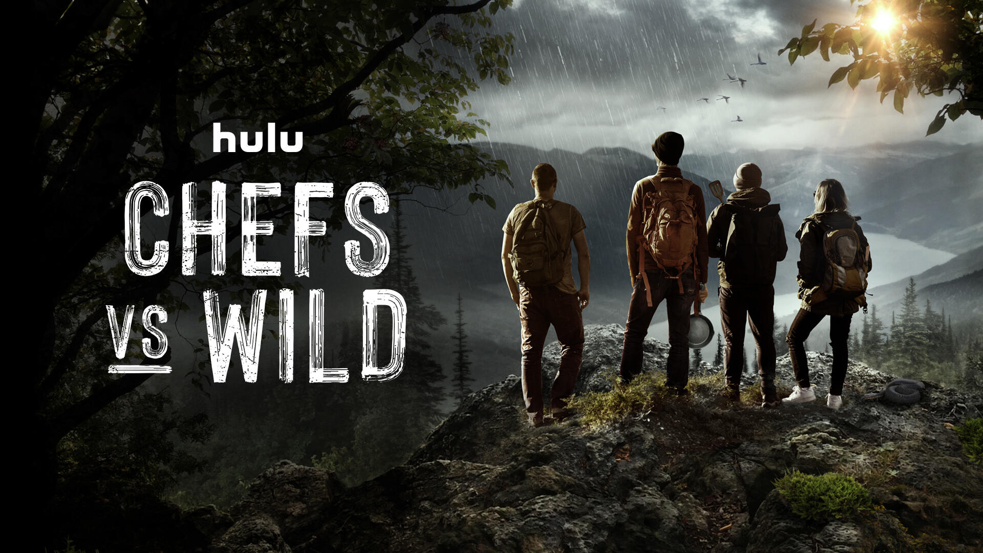 Chefs vs. Wild -- Season 1 -- Reaching the peak of the culinary world has never been this demanding. In each episode of “Chefs vs. Wild,” two different world class chefs will be dropped into the wilderness where they’ll embark on a grueling and unprecedented mission – survive and forage enough wild ingredients to create a restaurant worthy, five-star meal. Episodes will culminate in the chefs going head-to-head in a “wilderness kitchen,” using their foraged ingredients and ingenuity to create savory dishes and, ultimately, impress the judges. (Courtesy of Hulu)